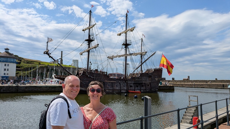 Galeón Andalucía docked at Whitehaven Harbour