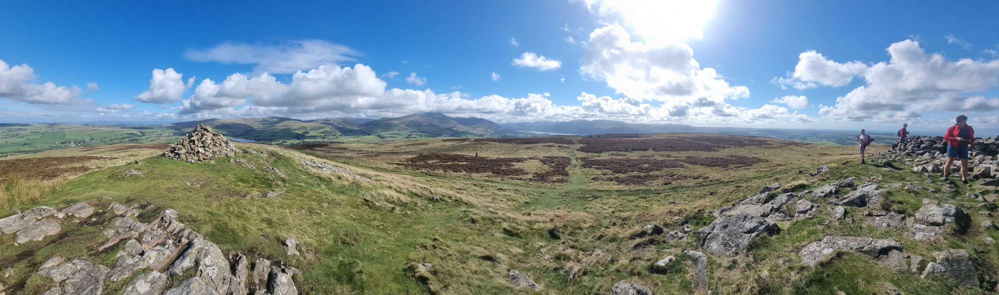 Panoramic view from the top of Binsey hill.
